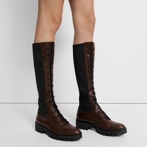 Theory Laced Lug Boot Brown